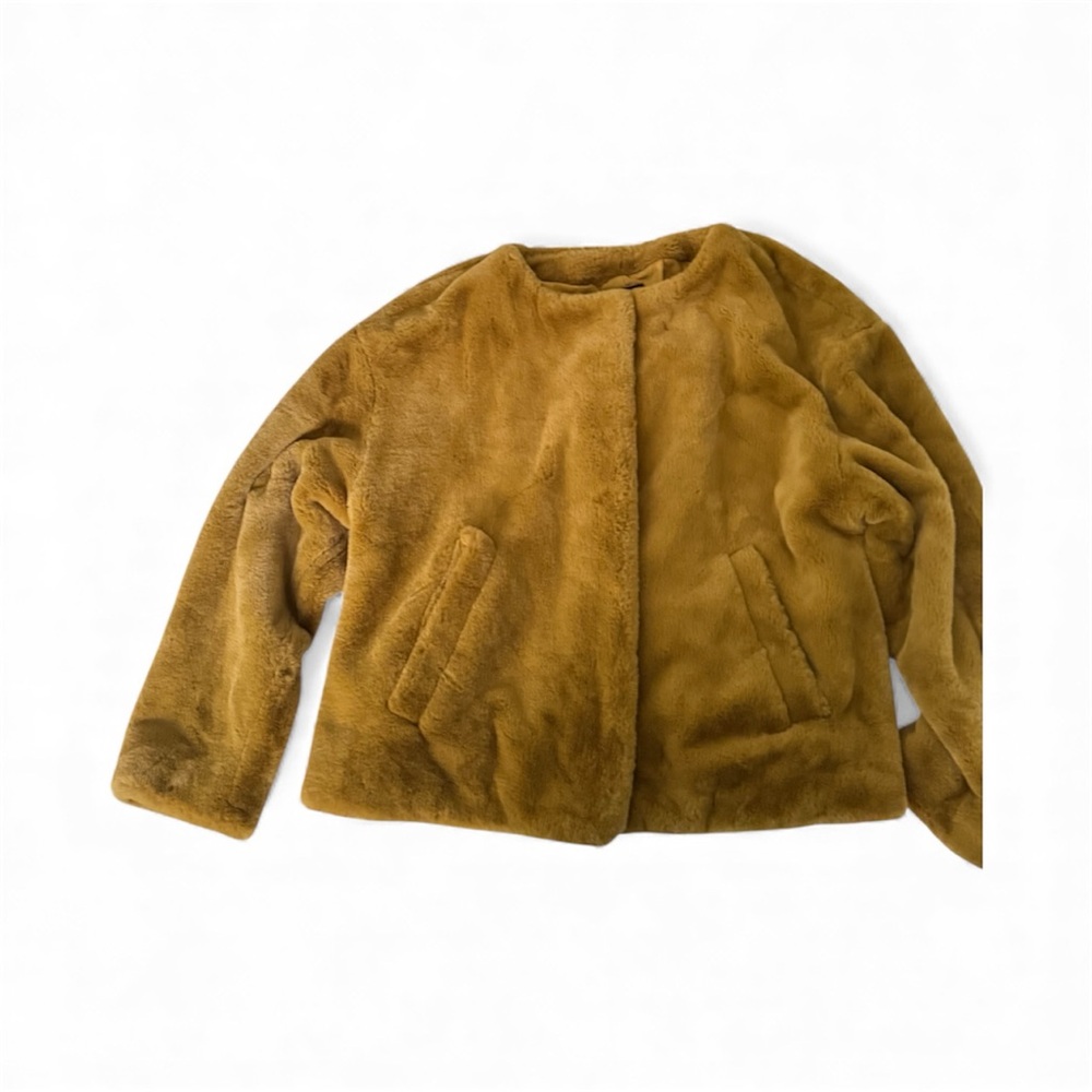 Zara Tan Faux Fur Jacket